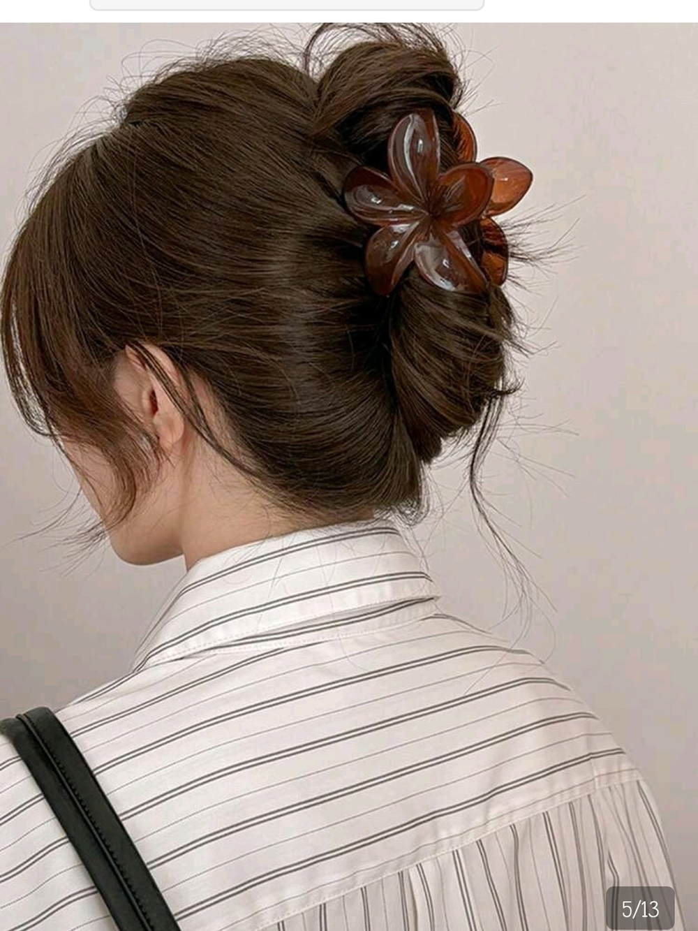 NWOT-Bee Striped Resin Hair Clip - Black & Gold 3 Clip Bundle - Picture 8 of 8